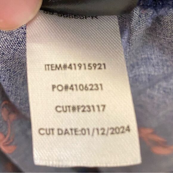 Torrid Flowy Smocked pull on Shorts navy blue red cherry print lyocell blend 2X - Picture 11 of 13